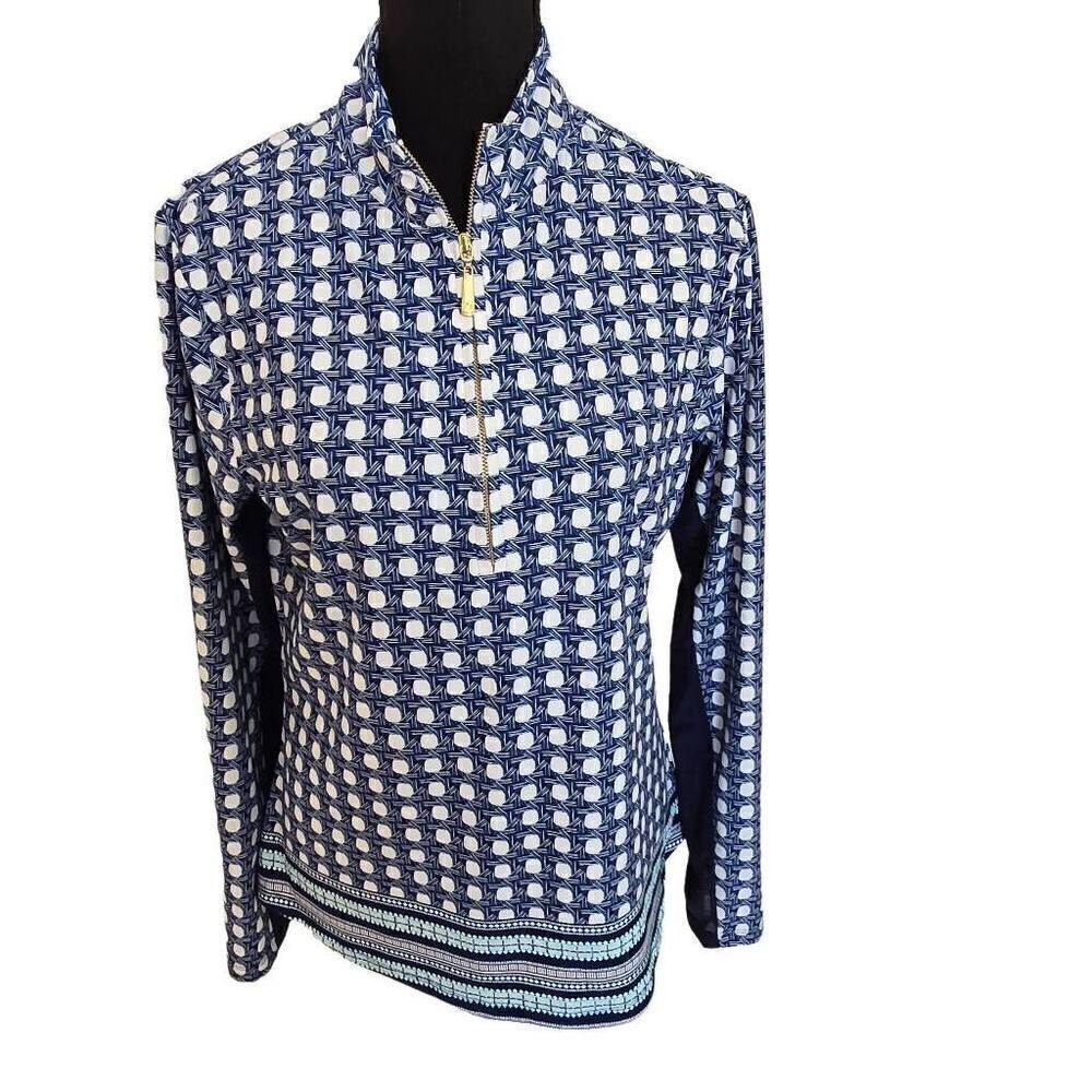 Cabana Life Talbots Womens Long Sleeve Athletic Sun Protection Top Medium
